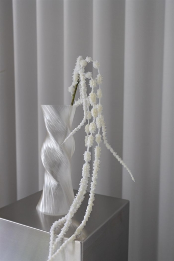 Artificial Amaranthus | 6 grene, White